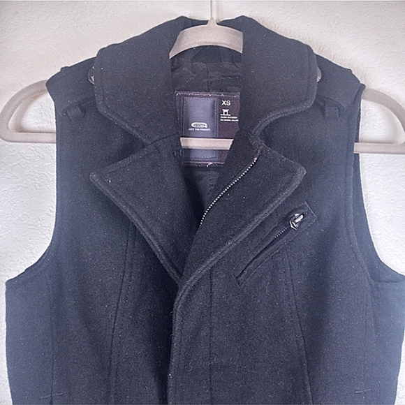 G Star Raw Denim Wool Blend Military Utility Belted Zip Up Vest - Picture 2 of 14